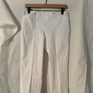 Women's White Stretch Pants Alfani Size 8 Petite